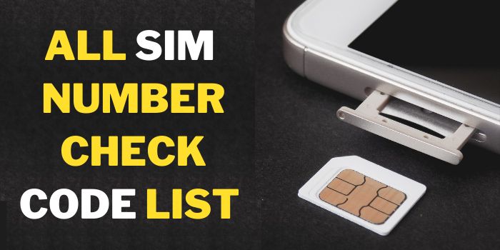 All Sim Number Check Code