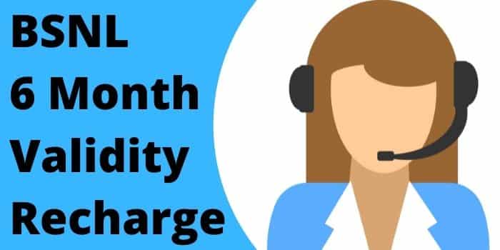 BSNL 6 Month Validity Recharge