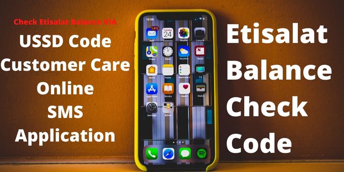 Etisalat Balance Check Code